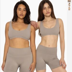 SET Active Bike Shorts & Bra Set Size XS